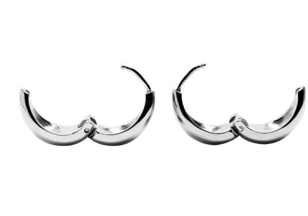 MayMay Teardrop Bold Mini Hinge Hoop Earring | 18K PVD Steel