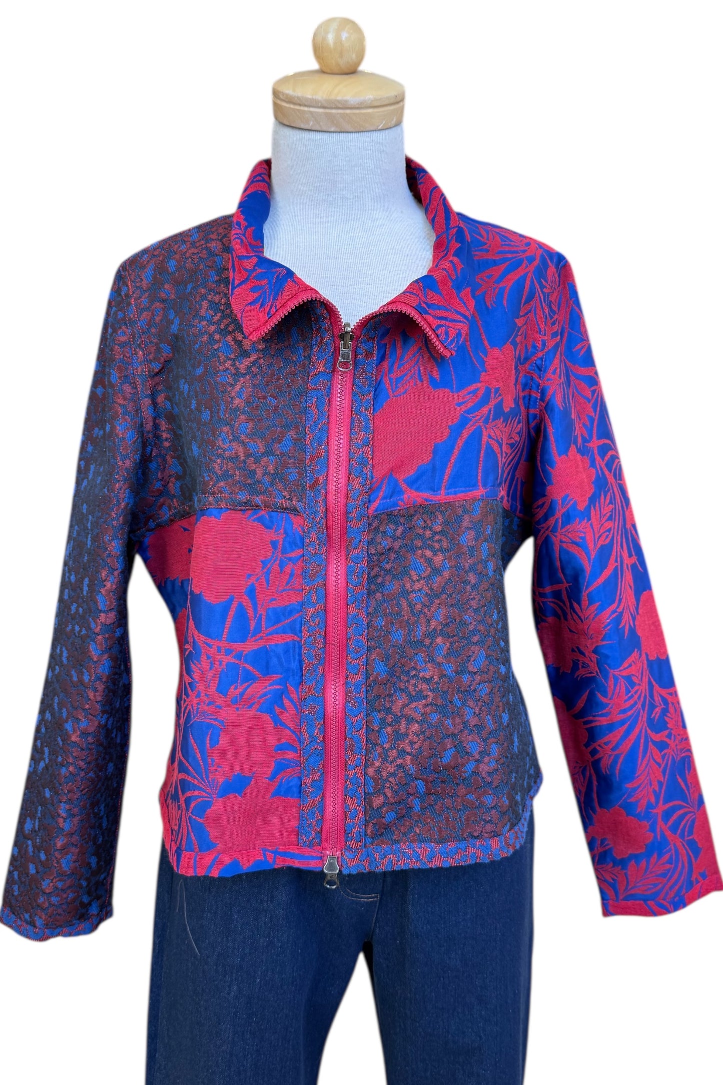 Fall/Winter Mosaique Reversible Two-Colour Jacket Size 12