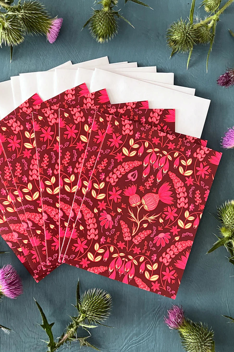 Thistle Floral Greeting Card