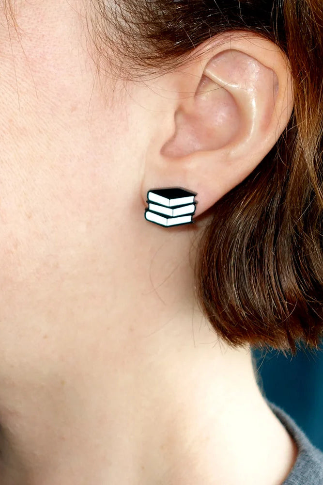 Lili0573 Books Stud Earrings