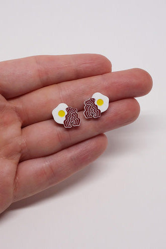 Lili0718 Bacon & Egg Creations Lilipop Studs