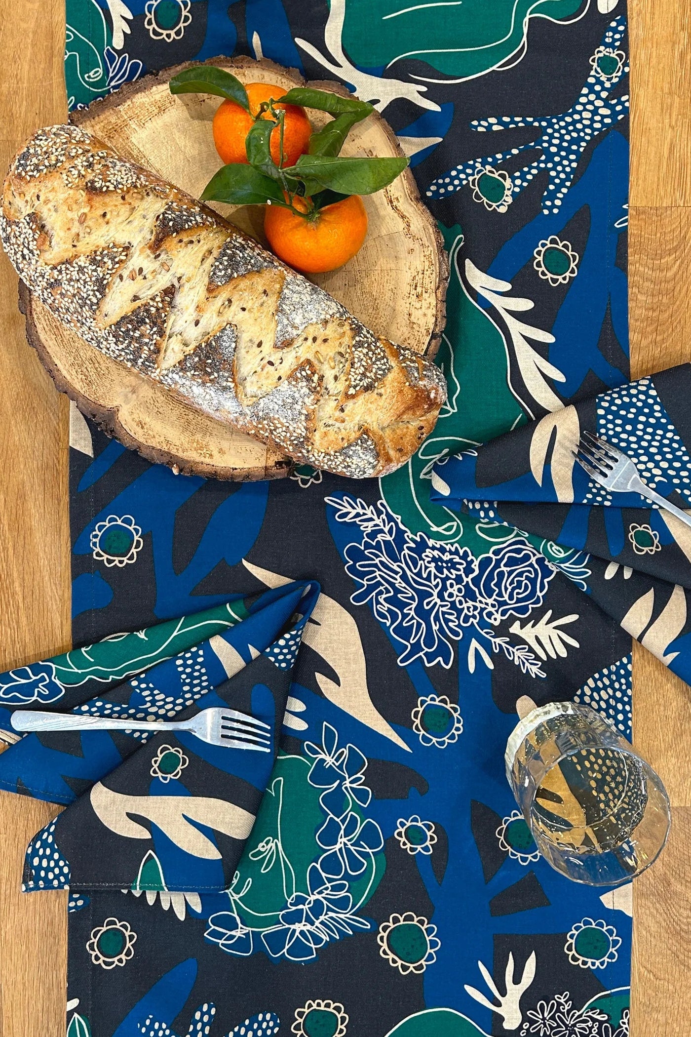 Midsummer Table Runner with Pompoms
