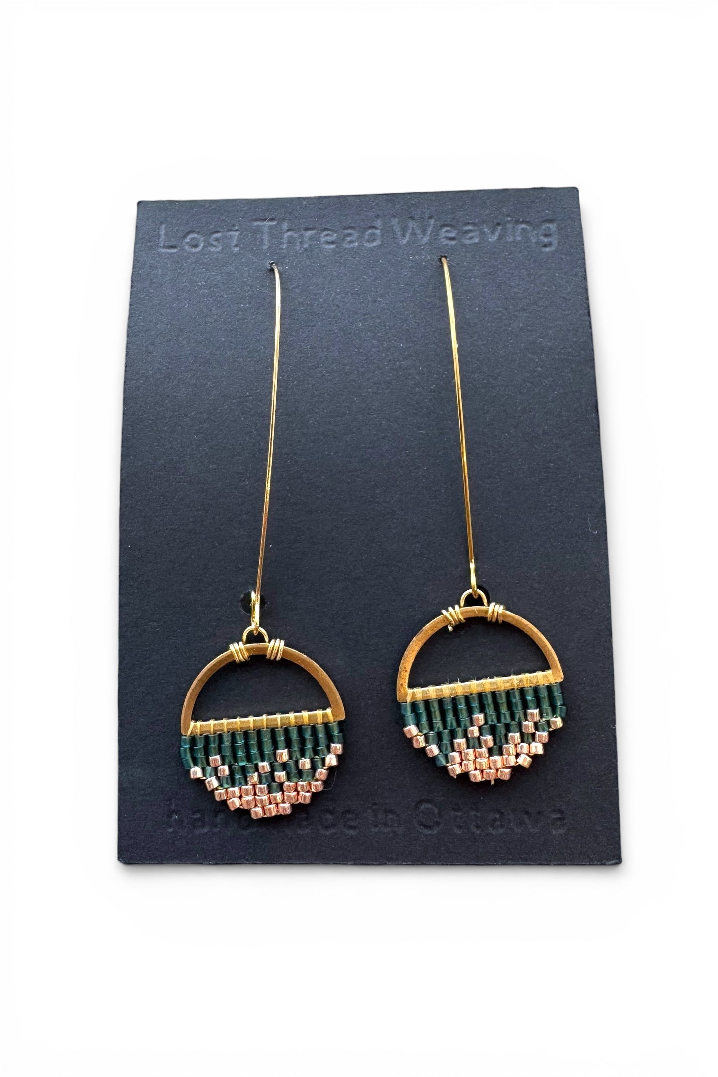 Sally Small - Abstract round earrings - Gold Ombre