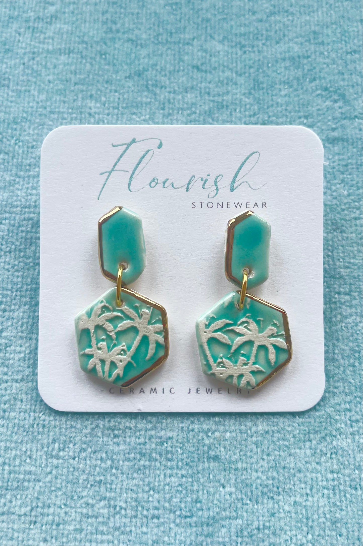 Medium Engraved Dangle Earrings