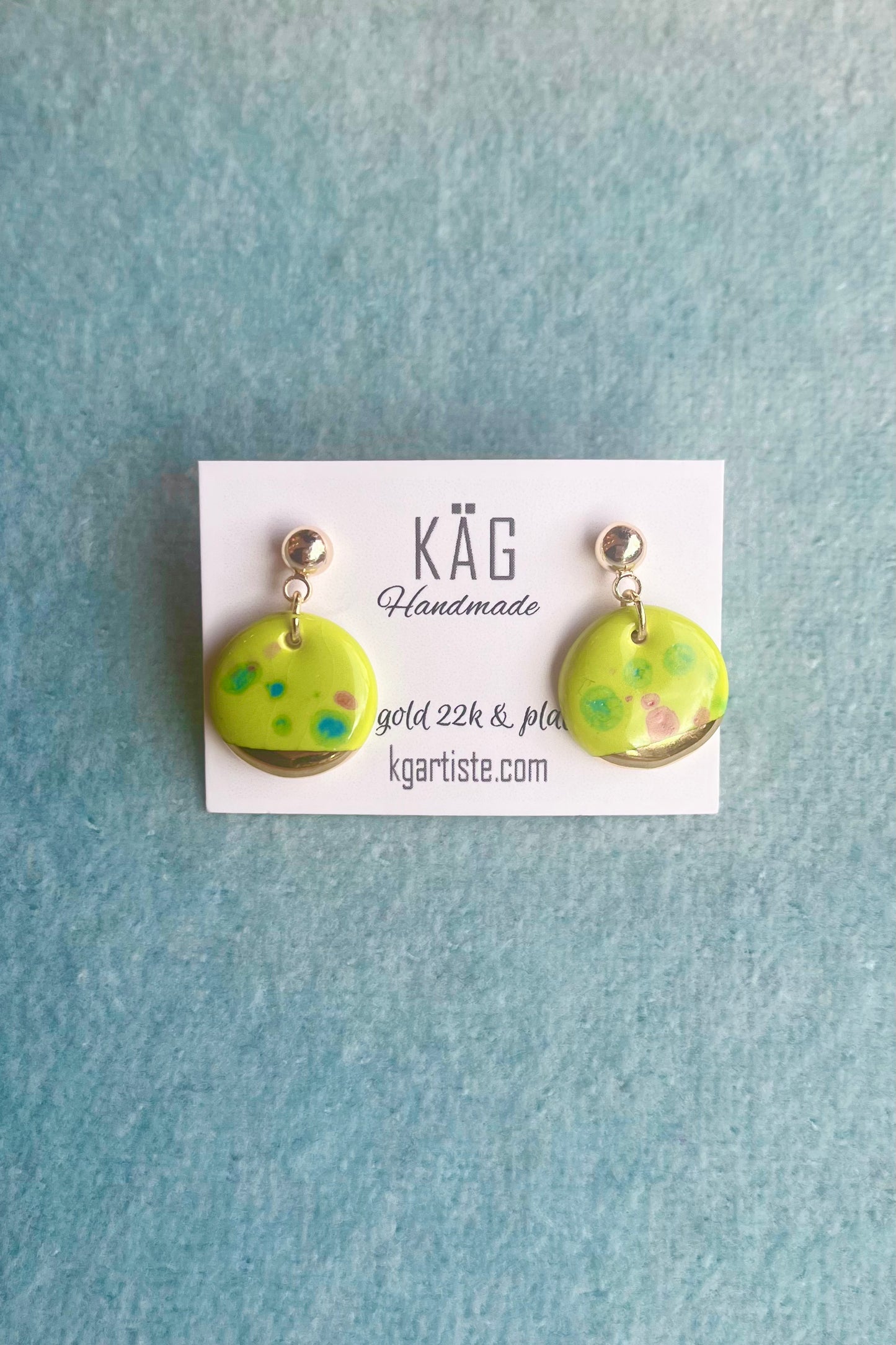 Ceramic Pendant Earrings