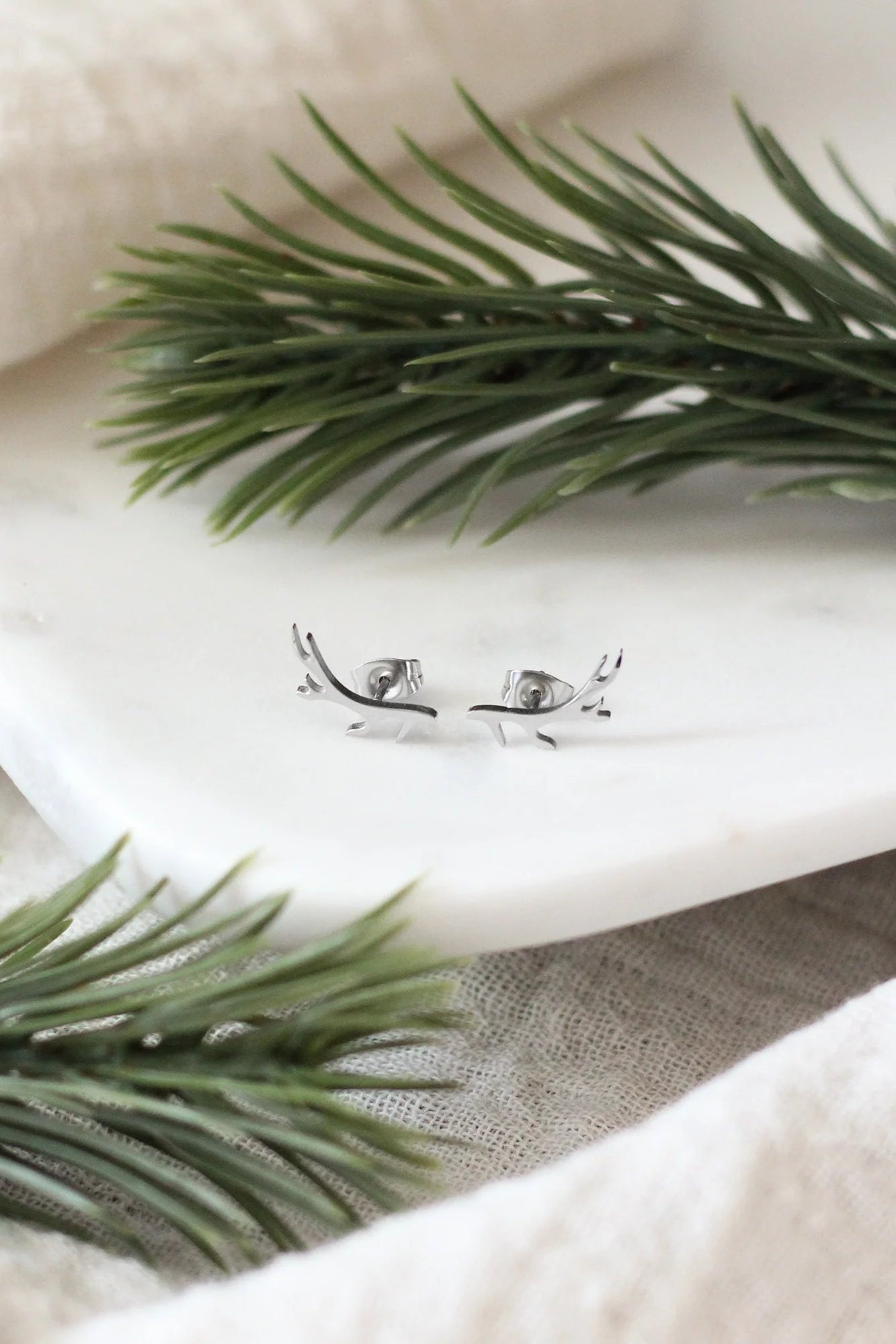 Mini Antler Earrings