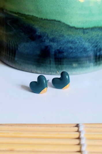 Heart Ceramic Earrings