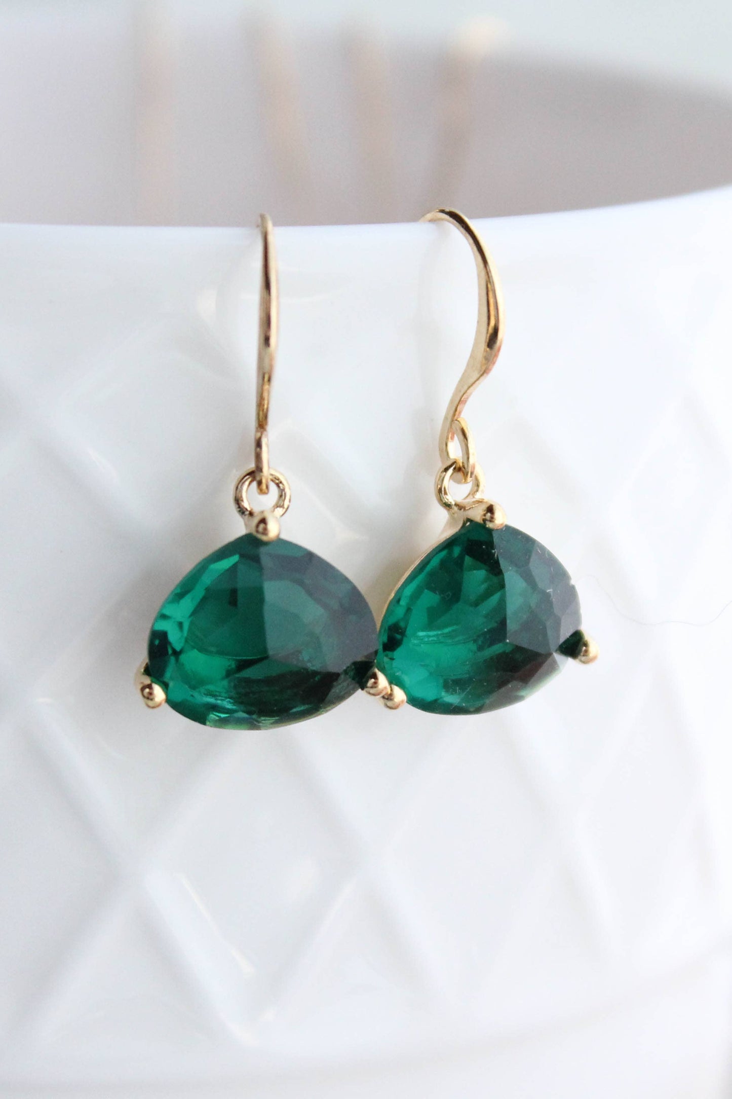 Triangle Teardrop Earrings (2 colors)