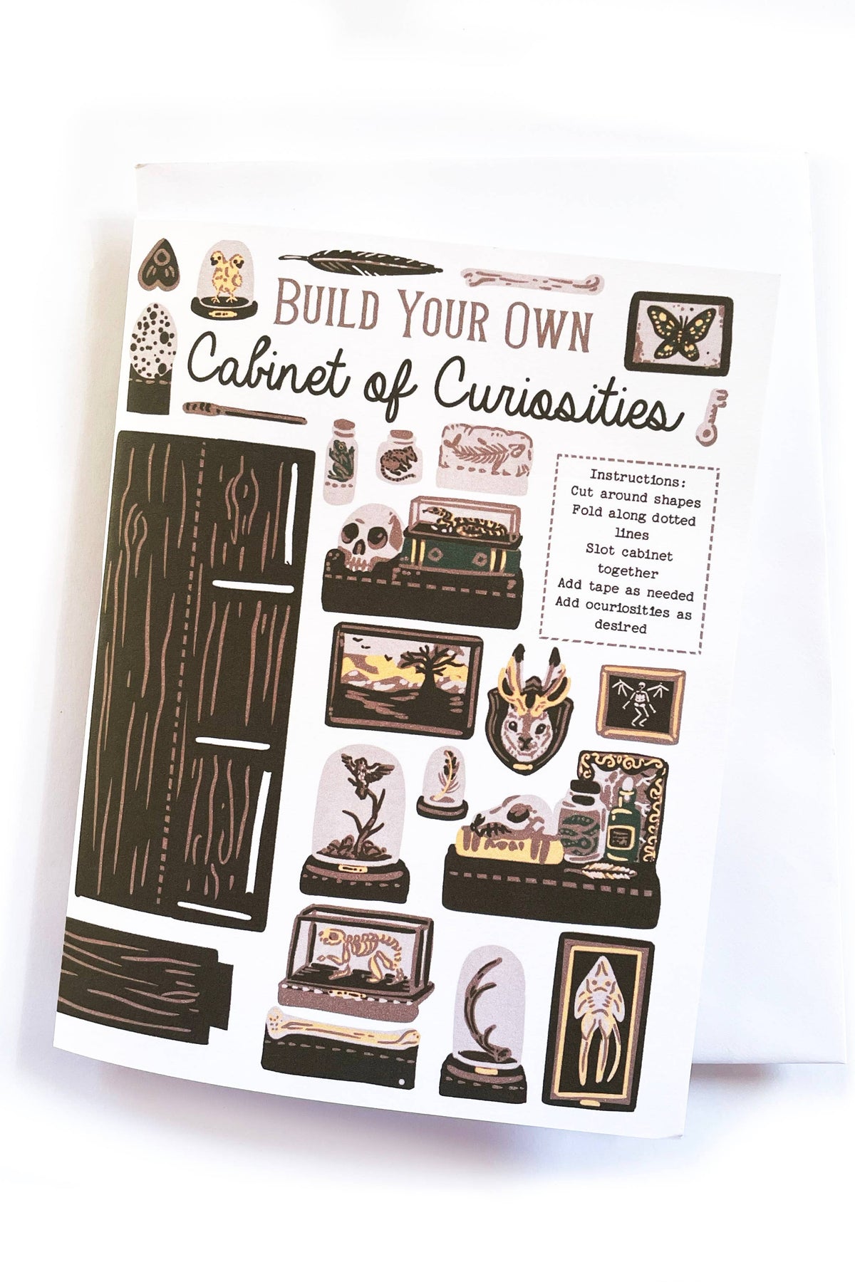 Build your own Cabinet of Curiosities Card