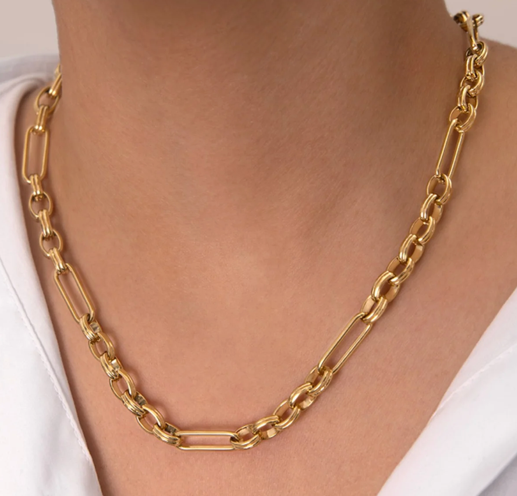 The Mix 18K Gold Steel Waterproof Necklace
