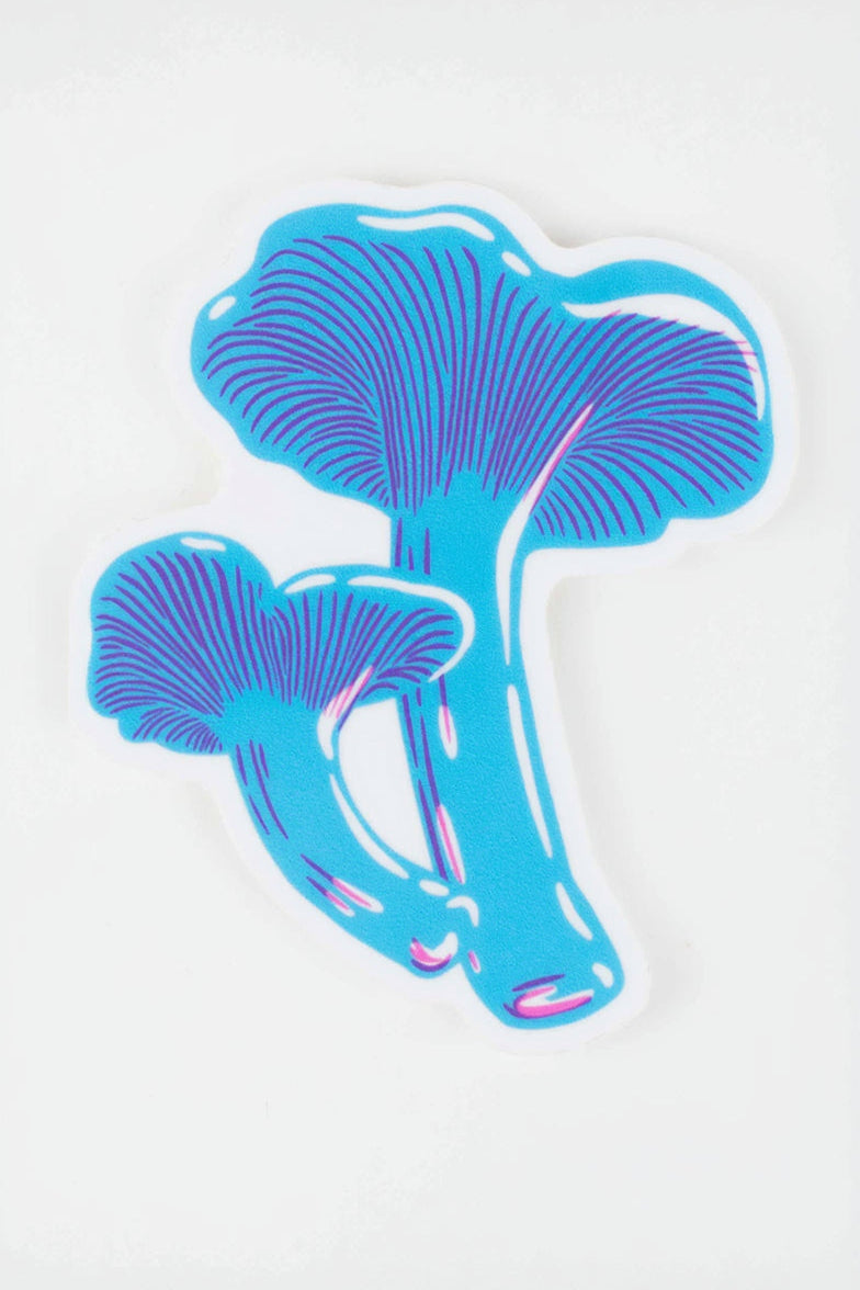 Sticker: Blue Chanterelle Mushroom