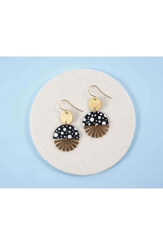 Radial Baby Burst Dangle Earrings