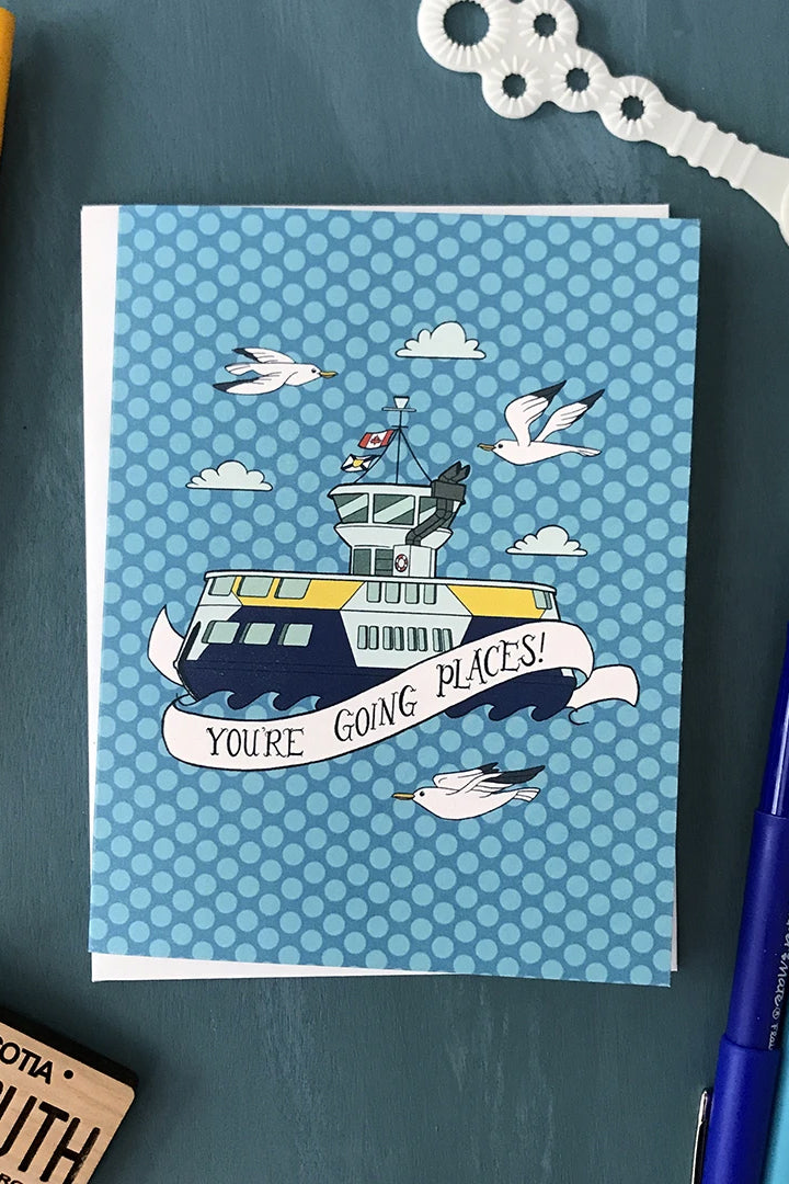 You're Going Places Dartmouth Ferry Greeting Card