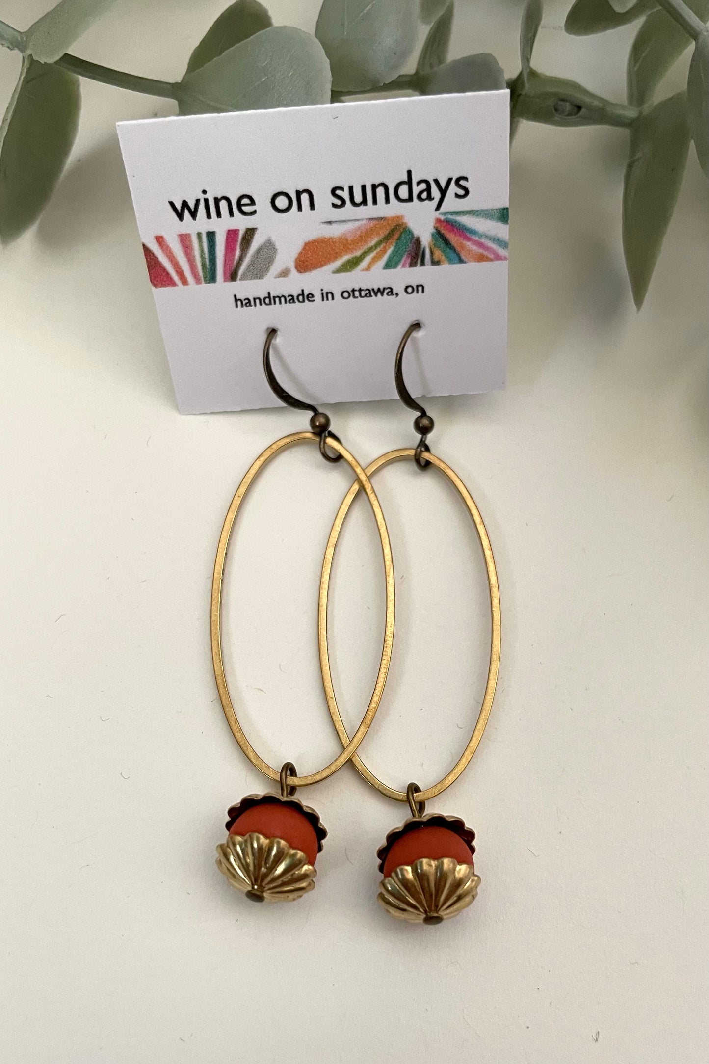 Sophia Oval Earrings