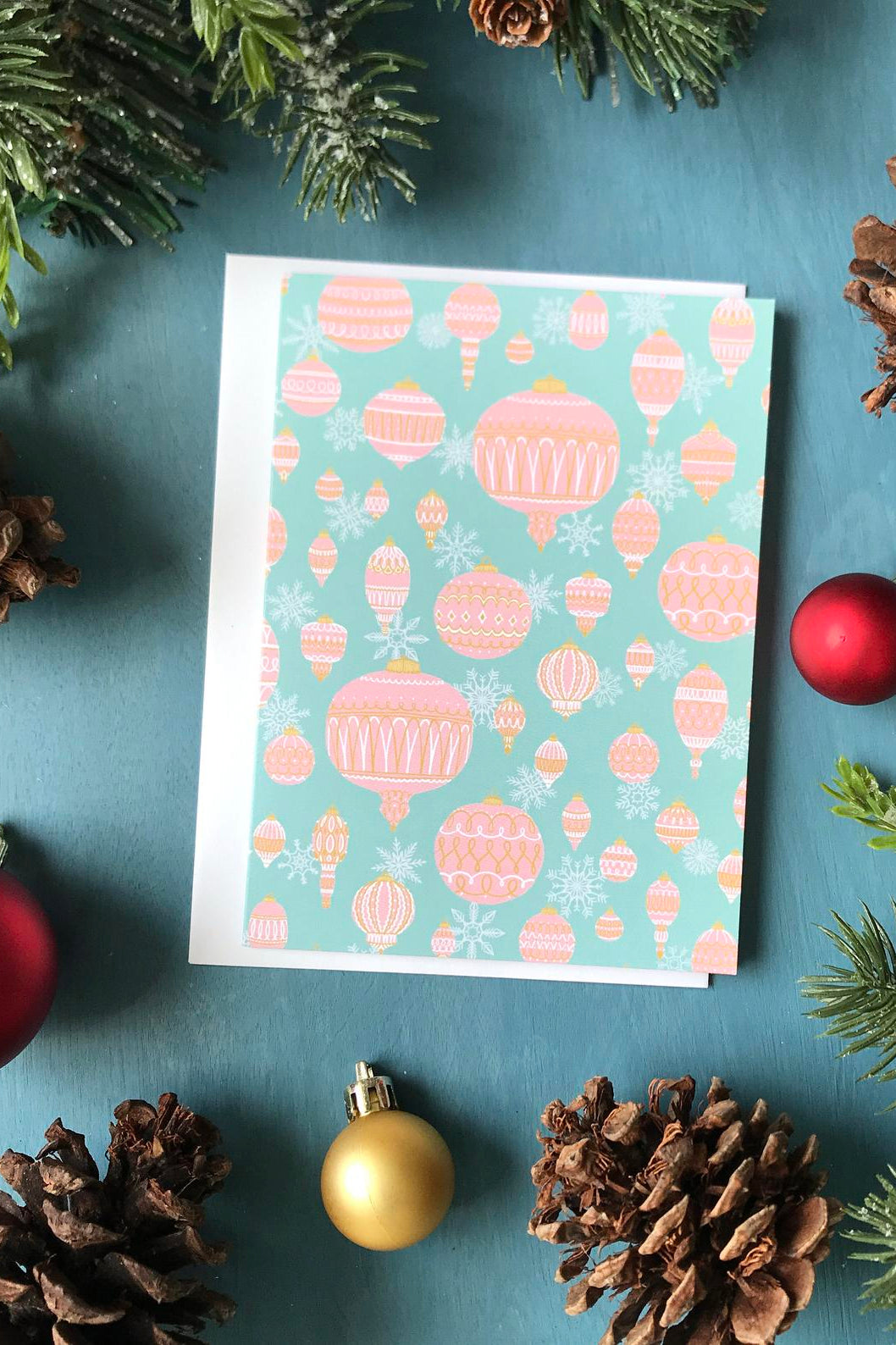 Palm Springs Christmas Ornament Card