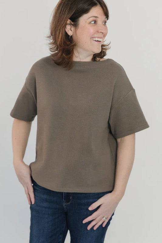 Tide Tee in Waffle