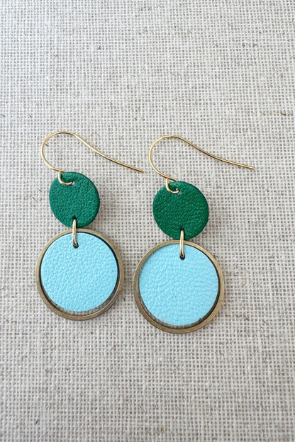 Two-Tone Orbit Earrings