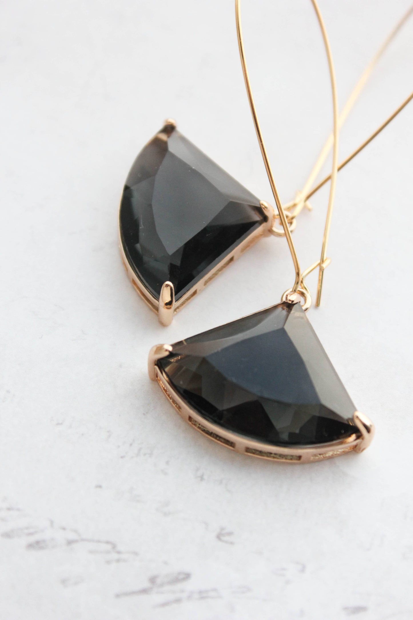 Large Clear Glass Art Deco Earrings | 5 options