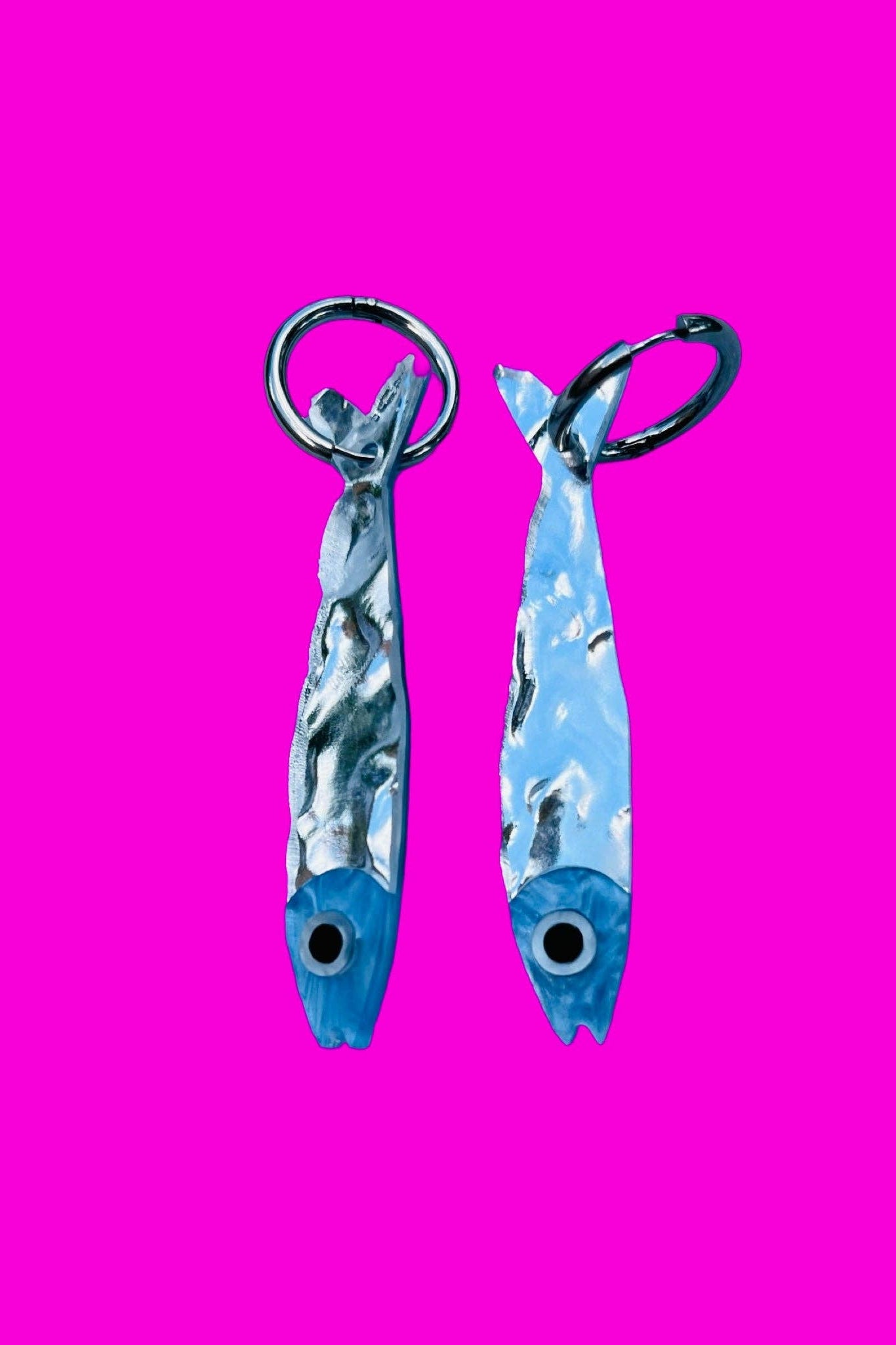 Sardine Earrings- SIlver