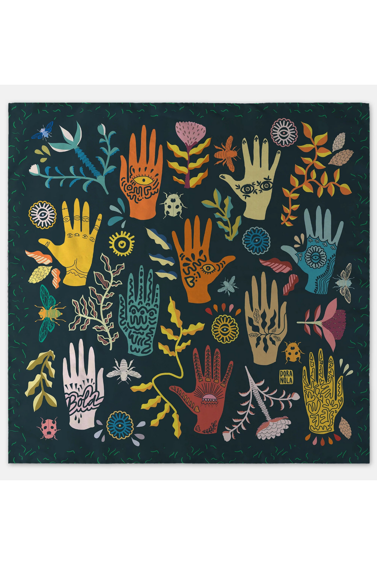 Hands Down Silk Scarf 90