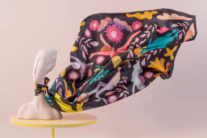 Chasing Stories Silk Scarf 90