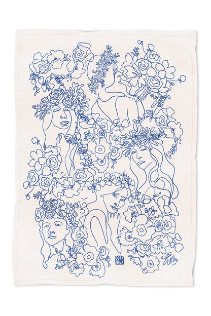 Summer Queens Tea Towel