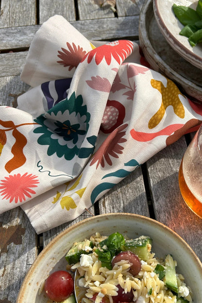 Stories Light Tea Towel