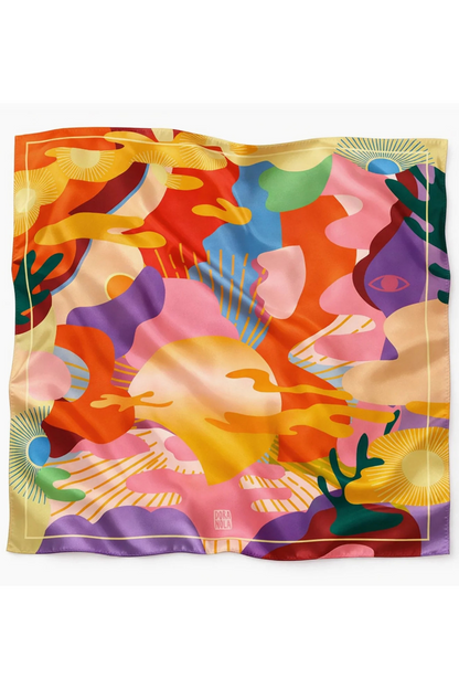 Pike Sun Silk Scarf 90