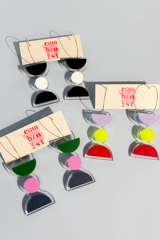 FLOATFORM Large Earrings | Gold or Silver