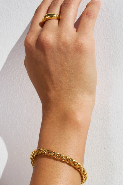 Spiga Rope Bracelet | Stainless Steel 14K Gold