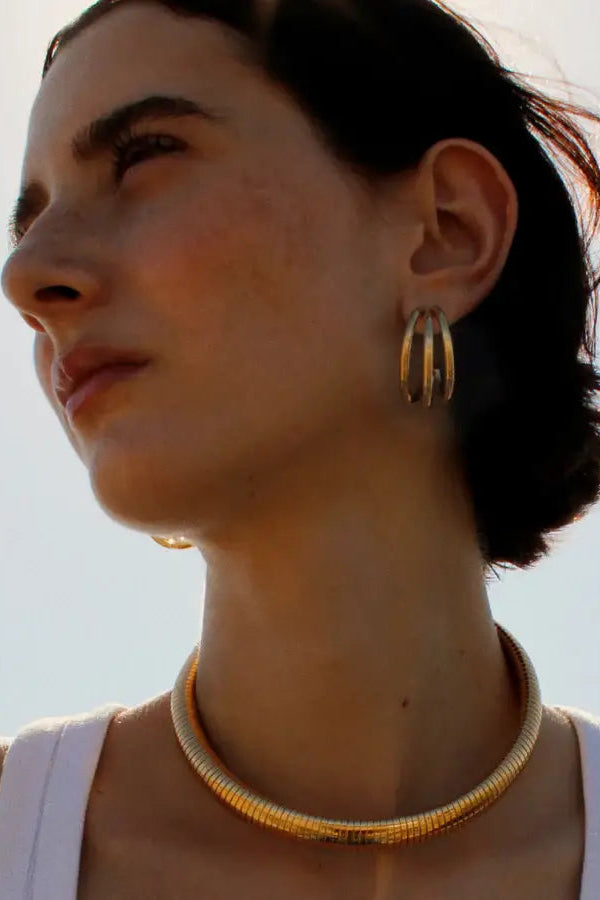 Tobogas Cobra Omega Collar Necklace | PVD Waterproof