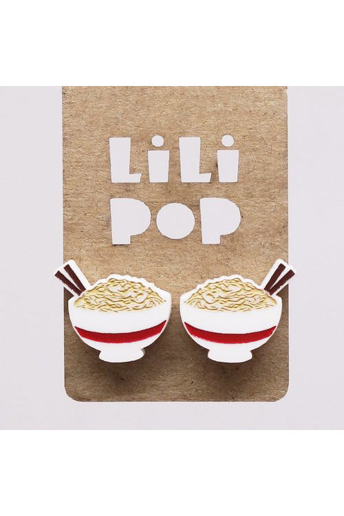 Lili1069 Ramen Bowl Stud Earrings