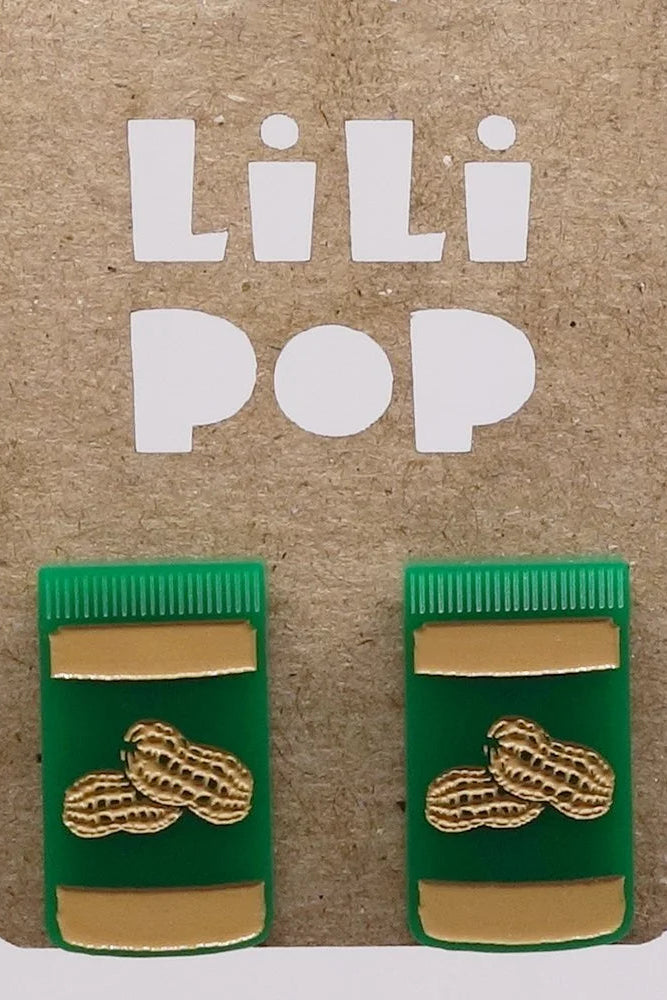 Lili1023 Peanut Butter & Jelly Stud Earrings