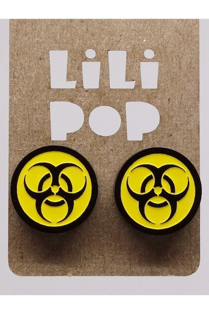 Lili1088 Biohazard Stud Earrings