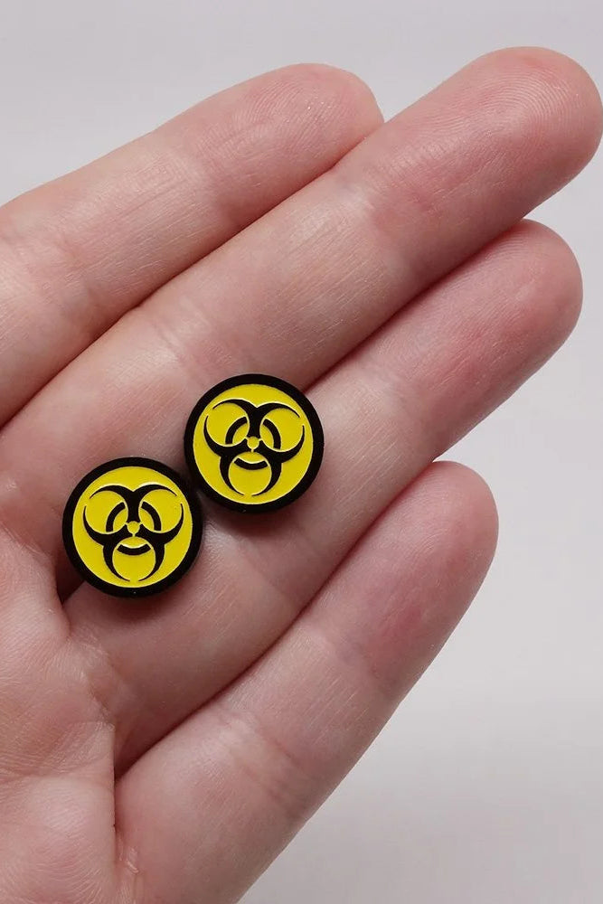 Lili1088 Biohazard Stud Earrings