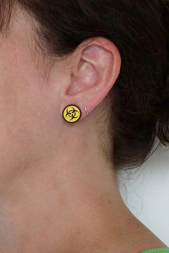 Lili1088 Biohazard Stud Earrings