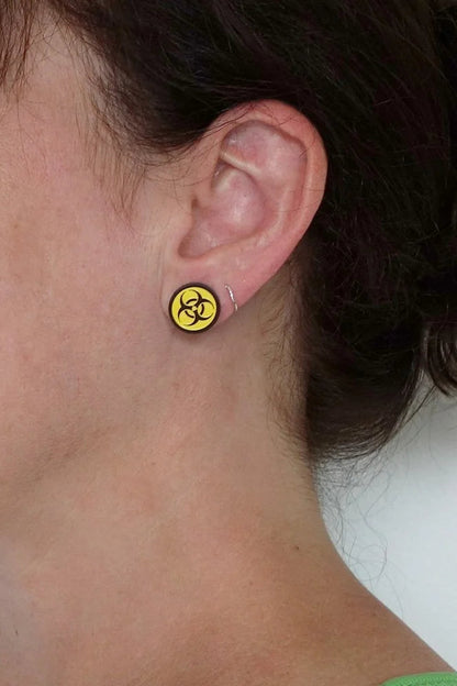 Lili1088 Biohazard Stud Earrings