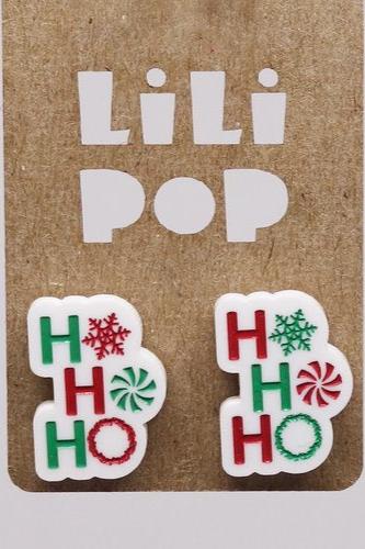 Lili1098 HoHoHo Stud Earrings