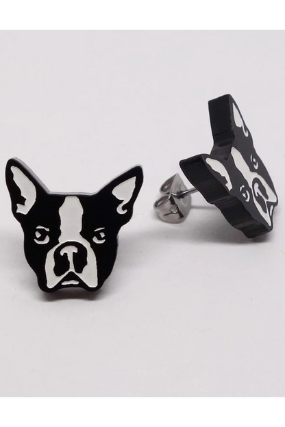 Lili0372 Boston Terrier Stud Earrings