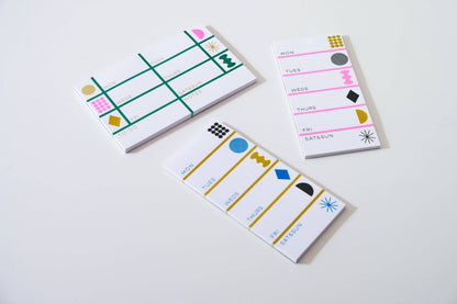 Weekly Tall Notepad • Pink