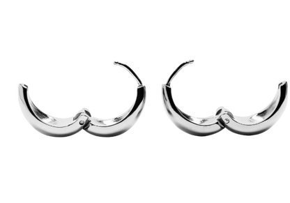 MayMay Teardrop Bold Mini Hinge Hoop Earring | 18K PVD Steel