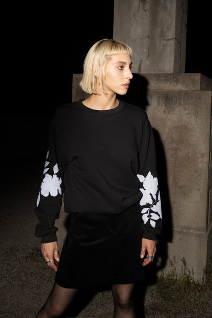 Screen-Printed Crewneck Sweater
