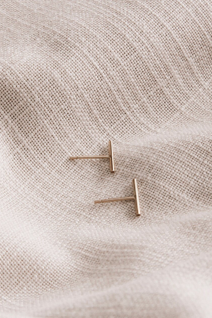 Bar Stud Earrings