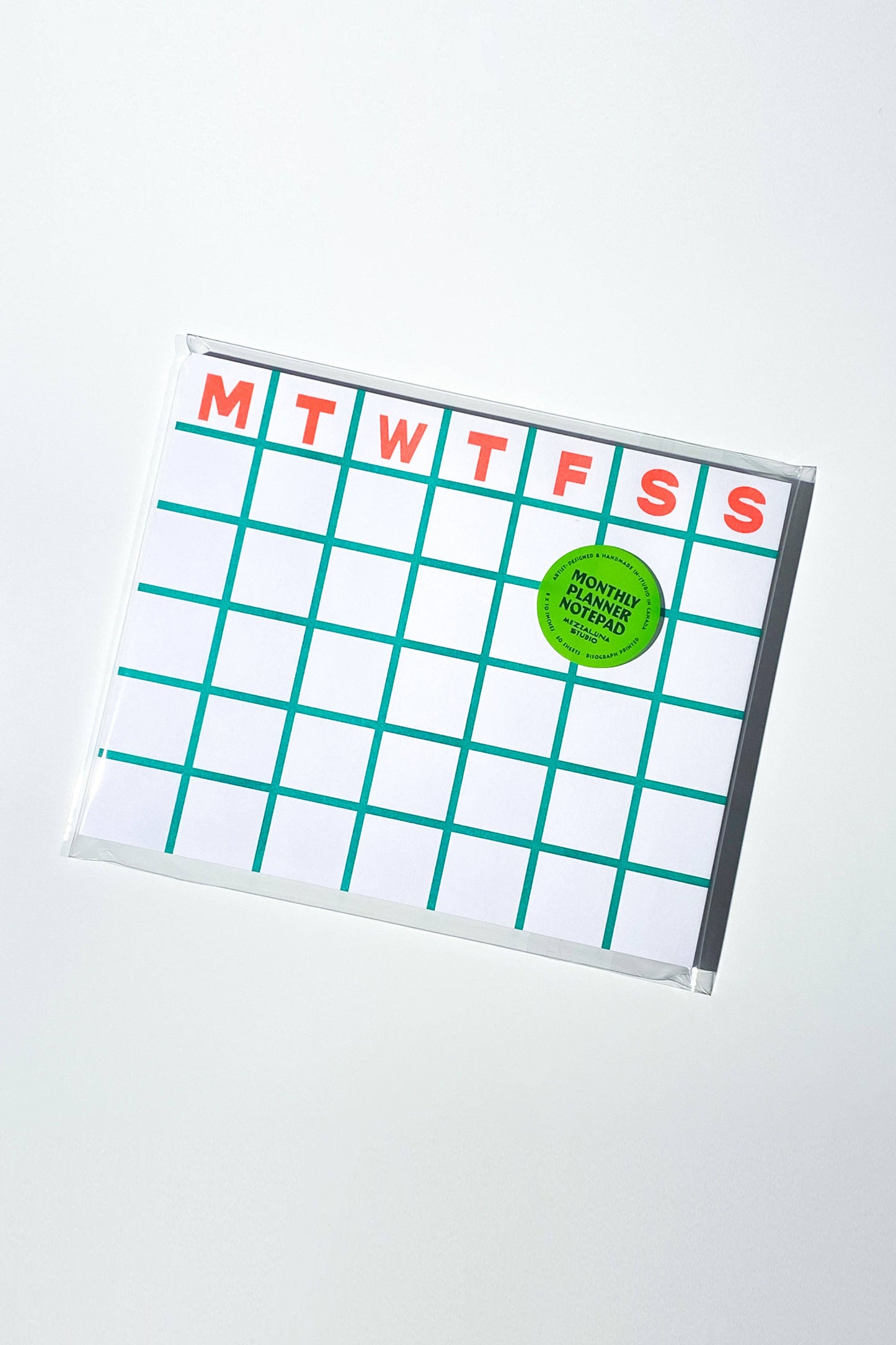 Monthly Notepad • Green