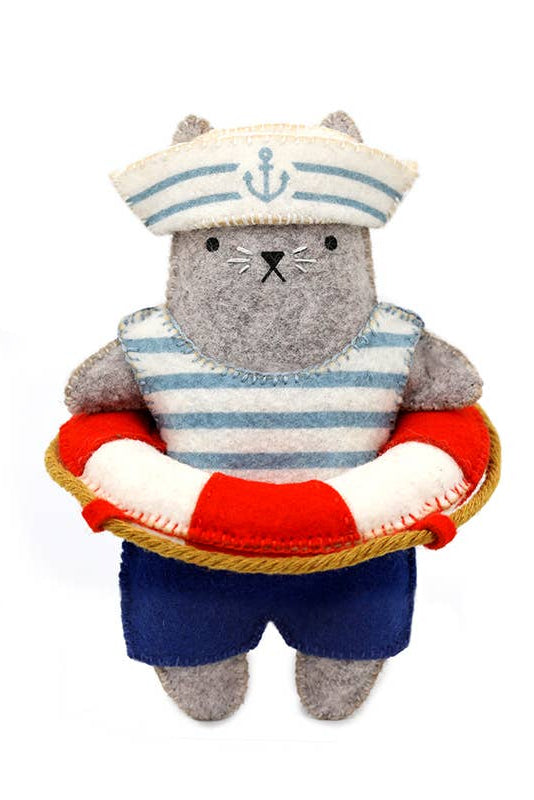 Sailor Cat Felt Doll Kit