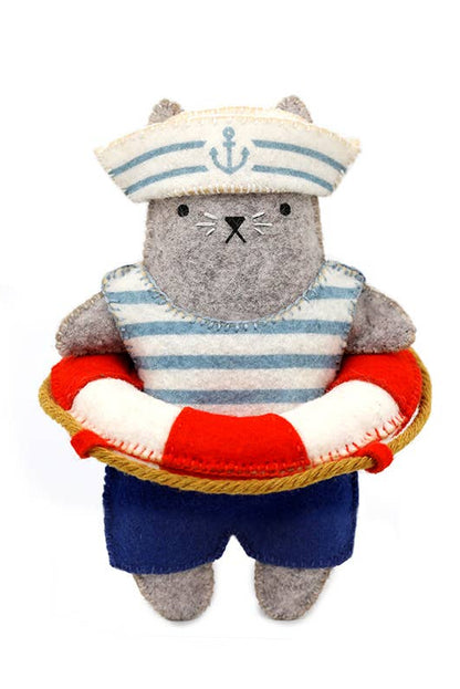 Sailor Cat Felt Doll Kit
