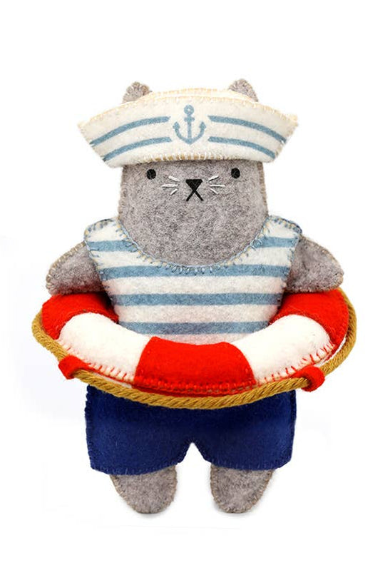 Sailor Cat Felt Doll Kit