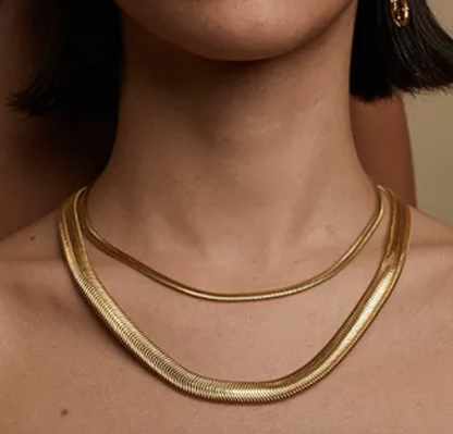 Snake Wheat Stainless Steel Waterproof Necklace