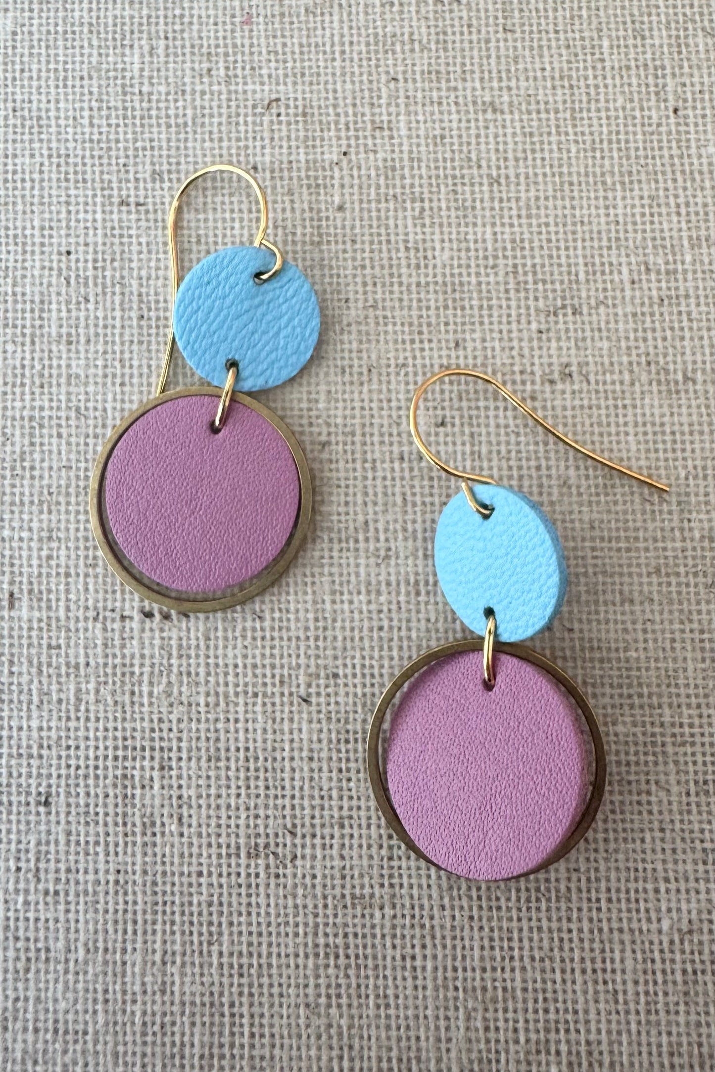 Two-Tone Orbit Earrings