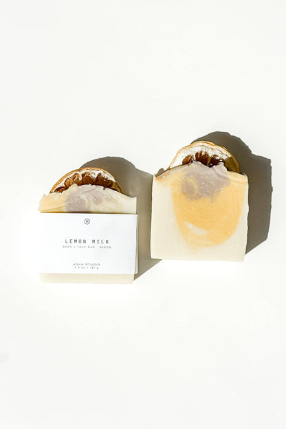 Lemon Milk Body + Face Bar